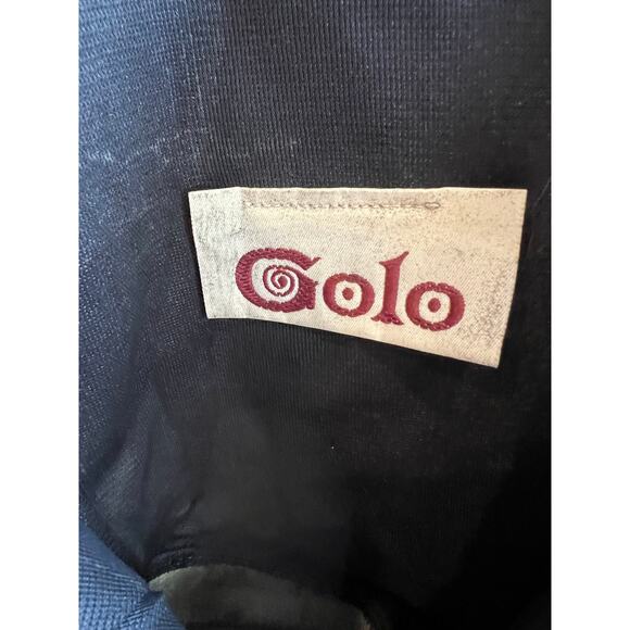 Vintage 80s GOLO Brand Snakeskin & Suede Heeled Boots Black 7.5 - Picture 12 of 13